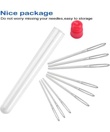 Large-Eye Blunt Needles - Stainless Steel Yarn Knitting Sewing Crafting Weaving Needles (9 Pieces) - Buy Online on SooperMarket.com