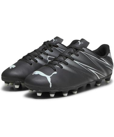PUMA Unisex Kids Attacanto FG/AG Jr Soccer Shoes - 33 EU Black & Silver Mist - International Shipping Available - Buy Online on SooperMarket.com