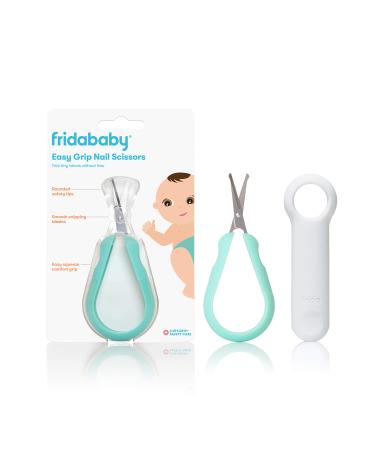 Easy Grip Nail Scissors by Frida Baby Grooming Essentials Safe for Infant Newborn Toddler Nails