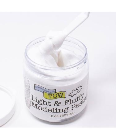 The Crafters Workshop 8oz Light/Fluffy Modeling Paste | Surface Prep & Dimension Additive for Acrylics & Oils | Ideal for Canvas, Paper, Wood | Texturizing Medium - Buy Online on SooperMarket.com