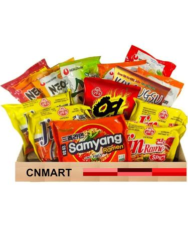 CNMART Korean Top Selling Mix Assorted Ramen Instant Noodle (Pack 20)
