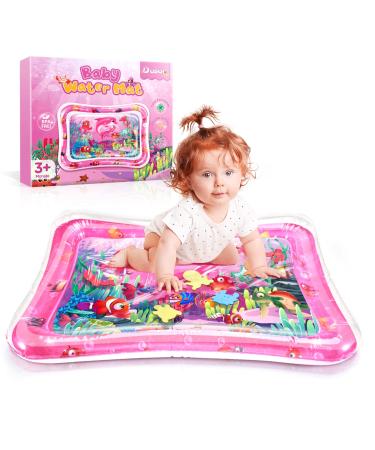 Dusor water mat baby toys 3 6 9 months water play mat BPA-free play mat baby inflatable belly time mat fun activities The stimulation growth of your baby