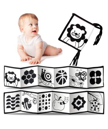 Scboy contrast book baby contrast toys contrast cards black white book black white fabric book for small children from 0 6 months lion