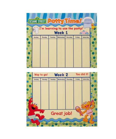 Sesame Street Potty Time Training Set - Coloring & Activity Kit with Progress Chart & Reward Stickers - Buy Online on SooperMarket.com