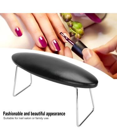 Nail Art Hand Pillow Nail Art Hand Cushion Soft and Comfortable Portable Pu Leather for Household Nail Salon for Professional and Individual Use(Black) - Buy Online on SooperMarket.com