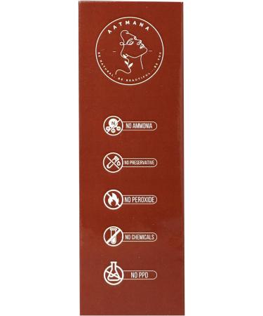 AATMANA Herbal Copper Brown Henna Hair Color 100g | Natural Hair Dye with 9 Herbs for Men & Women | Makes Hair Soft & Shiny - Buy Online on SooperMarket.com