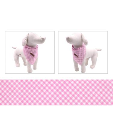 Lionet Paws Dog Bandana | Triangular Headscarf for Small Medium & Large Dogs | Pink Checkered | Pack of 1 - Buy Online on SooperMarket.com