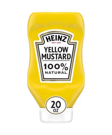 Heinz 100% Natural Yellow Mustard (20 Oz Bottle)