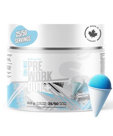 Shop Sante Pre Workout Plus Stim-Free Caffeine-Free EAA/BCAA with L-Arginine Acetyl-L-Carnitine & L- Citruline Amino Acid Supplement 50 Servings Snow Cone