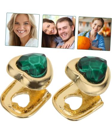 PACKOVE 2pcs Gold Tooth Jewelry Outfits Grille Cross Grill Cap Grill for Teeth Men and Women Poker Cosplay - Buy Online on SooperMarket.com