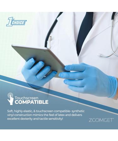 3 mil Blue Nitrile Gloves - Small (Pack of 100) | Latex-Free, Chemo-Rated Disposable Gloves - Buy Online on SooperMarket.com