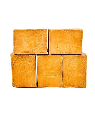 Premium Careness Aleppo Soap - Vegan Handmade 5-Pack (45% Olive Oil & 55% Laurel Oil) - Natural Original Quality - Approx. 900-950g International Shipping Available - Buy Online on SooperMarket.com