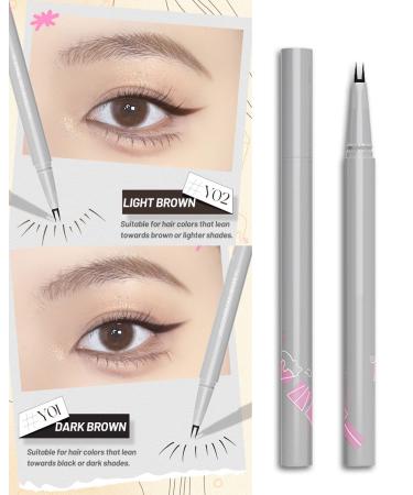 Ailevant Double Tip Lower Eyelash Pencil - Smudge Proof Waterproof Precision Liquid Eyeliner - Dark Brown - 2 PCS - Buy Online on SooperMarket.com