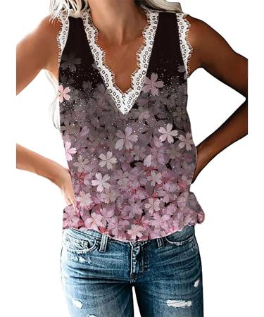 Fannyouth Women's Sleeveless V-Neck Tank Top - Pink, Size X-Large - Buy Online on SooperMarket.com