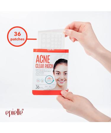 Epielle Acne Clear Patch - Hydrocolloid Pimple Patch for Face & Skin, 4 Pack Acne Spot Treatment Stickers - Cruelty-Free, Two Patch Sizes 8mm & 10mm - Buy Online on SooperMarket.com