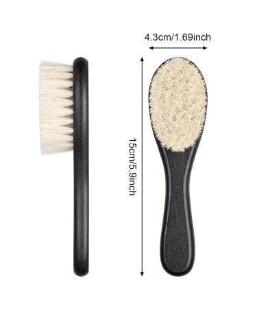 Barber Fade Brush Set - 2 Pieces Soft Beard Brush and Neck Duster with Wooden Handle for Hair Cutting Kits - Buy Online on SooperMarket.com
