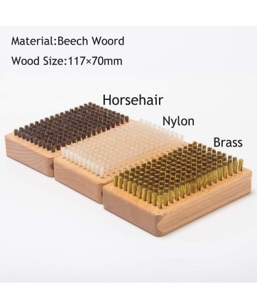 XCMAN Complete Ski & Snowboard Brush Set - Nylon Brass Horsehair Brushes Metal Scraper & PTEX Flat File for Waxing & Tuning - International Shipping Available - Buy Online on SooperMarket.com