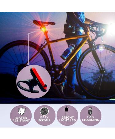 Bike Headlight and Rear Light Set - USB Rechargeable, Super Bright & Waterproof - Ideal for Road Cycling and MTB - Apremont - Buy Online on SooperMarket.com