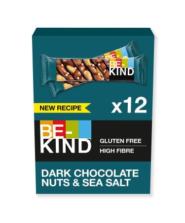 Kind chocolate cereal bar gluten free healthy snack dark chocolate nuts & sea salt 12 x 40 g dark chocolate nuts & sea salt single