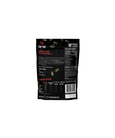 Top Fox Organic Pumpkin Seeds | Keto & Vegan Friendly Chile Lime Snacks | Gluten Free, 3.5 oz Pack (6) - Buy Online on SooperMarket.com