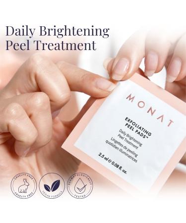 MONAT Exfoliating Peel Pads Radiant Skin Facial Exfoliation Renewal Nourishing Natural Exfoliants Gentle Daily Skincare Essential International Shipping Available - Buy Online on SooperMarket.com