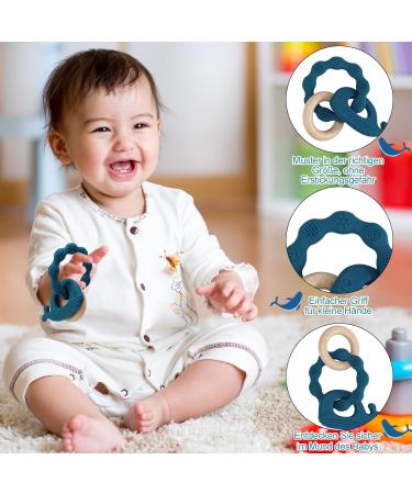 Utensilsto Baby Bite Ring - 2-Piece Dental Aid for Teething | Safe Teething Toys for Boys & Girls (6 Months+) - Buy Online on SooperMarket.com