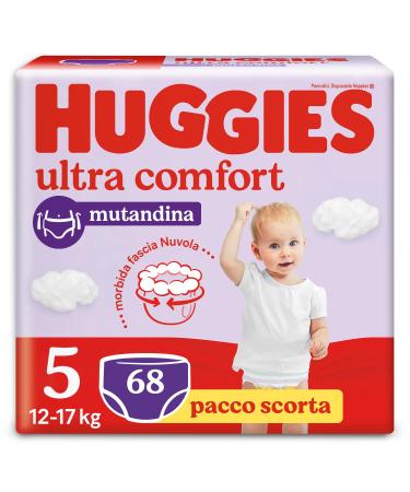 Huggies Ultra Comfort Diaper Pants Size 5 (12-17 kg) Pack of 68 Diaper Pants Taglia 5 68 Pannolini 5