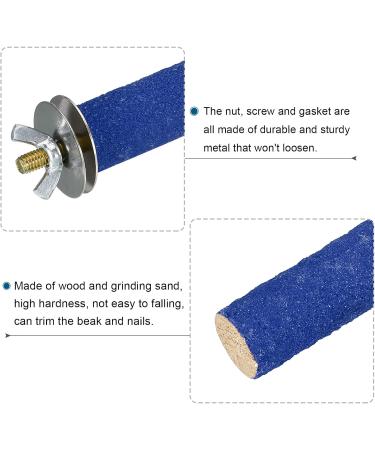 Patikil 0.6x3.9 Vogel Paw Bird Wood Bars Stand - Cage Accessories for Small Birds Parrots & Lovebirds - Blue - Buy Online on SooperMarket.com