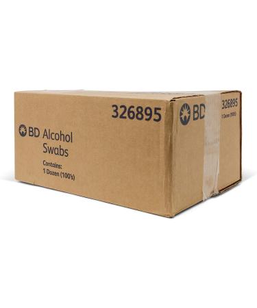 BD Alcohol Wipes 1-Ply, 70% Isopropyl Alcohol, 200 Individually-Wrapped Prep Pads - Pack of 1200 - Buy Online on SooperMarket.com