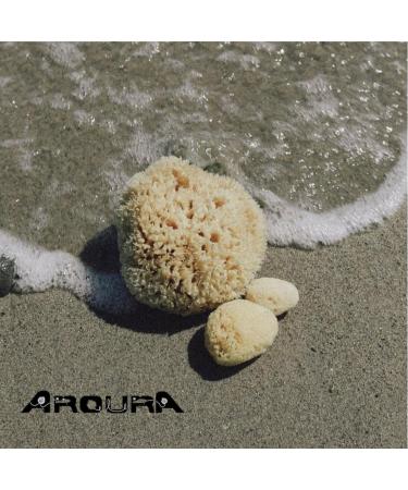 AROURA Natural Sea Wool Sponge | Shower & Bath Sponge | Natural Loofah | Sea Sponge for Body Care | Sea Sponge for Facial Cleansing & Body Washing | Natural Sponge Size 3 (11-12 CM) - Buy Online on SooperMarket.com
