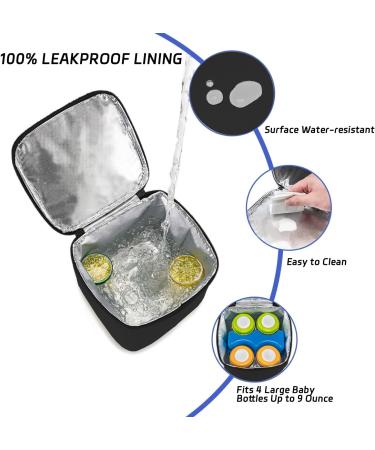 Buy AIFUSI Double-Like Breast Milk Cooling Bag - Waterproof Freshness Backpack for Baby Bottles (Black) - Ideal for International Shipping - Buy Online on SooperMarket.com