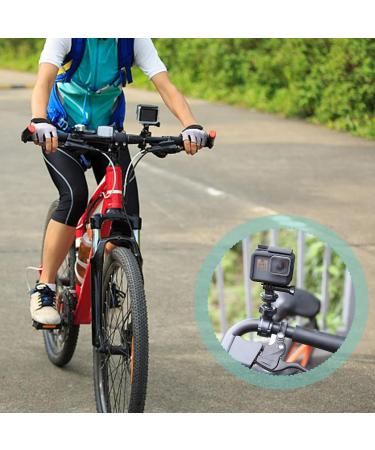 Rotating Motorcycle Phone Holder & GoPro Stand - 360 Screwable Bike Mount (Black) - Buy Online on SooperMarket.com