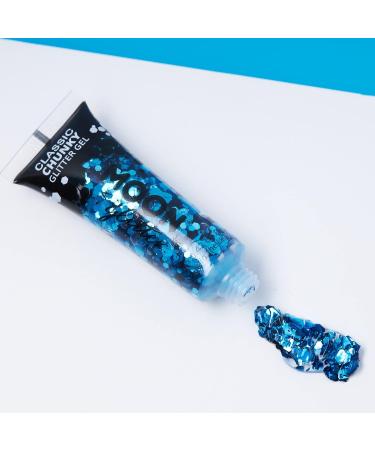 Chunky Green Glitter Gel by Moon Glitter - Cosmetic Festival Face & Body Paint - 12ml - Buy Online on SooperMarket.com