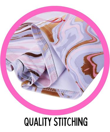 Dancina Marble Line Gymnastics Leotards for Girls + Shorts Set | Pink & Gold | Ages 4-12 - Buy Online on SooperMarket.com