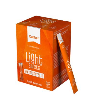 Xucker Light sticks with erythritus - erythritus of xucker calorie -free i 50 xucker sticks each 5 g i sugar -free 0 kcal 100% sweet i 70% of the sweetness of sugar (250g)