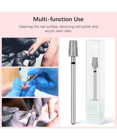 Rolybag Tapered Barrel Cuticle Nail Drill Bits - Coarse Diamond Drill Bits for Electric Cuticle Removal | Professional Manicure Tools 3/32” - Buy Online on SooperMarket.com