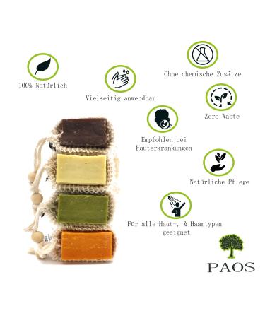 Paos Sulfur Soap - Natural Acne & Hair Loss Treatment | 1550g Chemical-Free Soap for Skin Care - Buy Online on SooperMarket.com