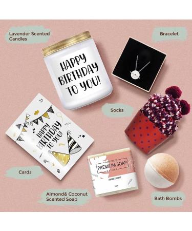 Spa Gift Box Basket for Women - Birthday Relaxation Set for Mom, Sister, Wife - 6PCS Care Package Present - Ideal Gift for Girlfriend, Bestie, Coworker - Buy Online on SooperMarket.com