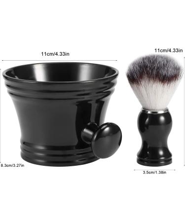 Premium Shaving Soap Bowl & Beard Maintenance Set | Nylon Brush & Razor Tool for Perfect Grooming - Buy Online on SooperMarket.com