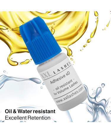 Buy Adhesive xD Oil-Resistant Eyelash Extension Glue | Waterproof Quick-Drying Vegan | 5 ml for Russian Volume & Excellent Retention - Buy Online on SooperMarket.com
