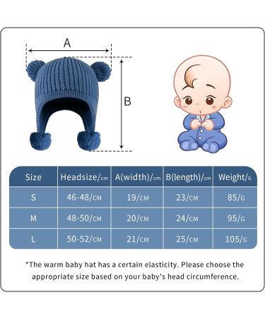KAKU NANU Toddler Winter Hat with Double Pom Pom | Fleece Lined Beanie for Baby Boys & Girls 6-12 Months | Dark Purple - Buy Online on SooperMarket.com