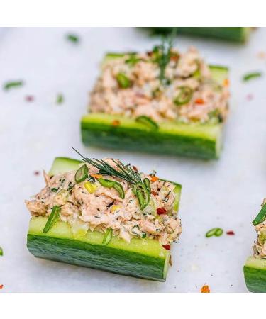 Shines Wild Irish Albacore Tinned Tuna in Spring Water - Low Carb & High Protein Canned Tuna - Ideal for Keto Diet - Hand Filleted - High in Omega 3 - Gluten Free - 12 x 111g Cans - Buy Online on SooperMarket.com