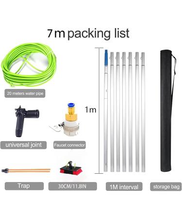 photovoltaic cleaner window cleaning pole Window Cleaning Pole/Water Fed Telescopic Brush/Extendable Cleaner Conservatory Roof Suitable For Photovoltaic Panel CleaningTrucks Windows 30cm Brush Head 9m pole - Buy Online on SooperMarket.com