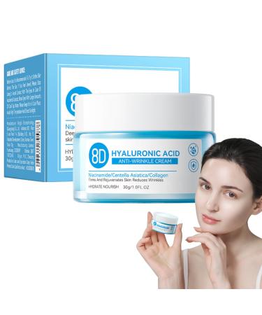 Hyaluronic Acid Anti-Wrinkle Cream Hyaluronic Acid Moisturiser Face Women & Men Anti Aging Face Cream Face Moisturiser For Mature & Young Skin Hydrate Smooth Dry Skin