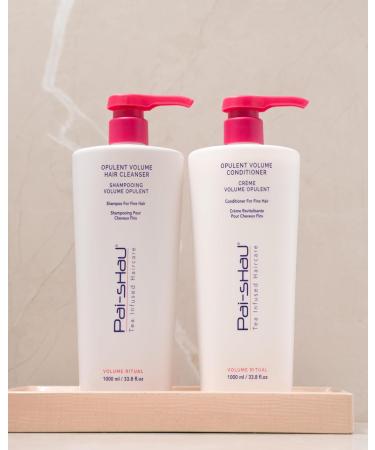 Pai-Shau Opulent Volume Cleanser and Conditioner Duo Set - Volumizing Cleanser and Conditioner for Thin Hair - Provides Improved Volume and Hydration - Shampoo for Women - 33.8 Fl Oz each Volume Duo 1L - Buy Online on SooperMarket.com