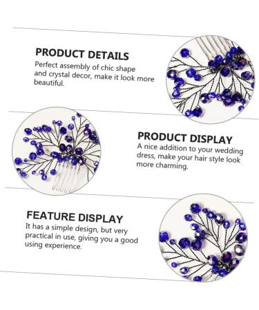 Angoily Hair Comb Rhinestones Bride Alloy Headgear - Buy Online on SooperMarket.com