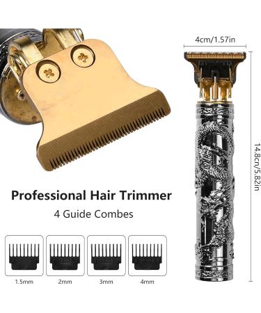 Hair Clipper with Earpick Accessories Professional Cordless Hair Trimmer Barber Trimmer Rechargeable T Type Classical Sculpting Texture Hair Trimmer Hair Clippers - Buy Online on SooperMarket.com