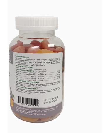 Benemax Women's Multivitamin Gummies 100% Plant Based Helps Maintain Eyesight Skin and Immune Function Helps in Development of Bone Cartilage Teeth and Gums 130 Gummies - Buy Online on SooperMarket.com