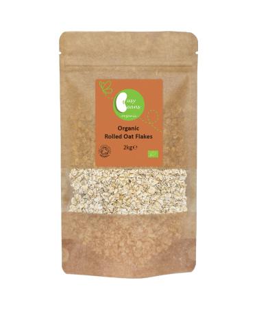 Organic Rolled Oat Flakes - Certified Organic- by Busy Beans Organic (2kg)