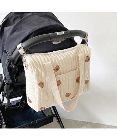 NewDVMMSS Soft Cotton Diaper Bag Carrier | Embroidered Children's Room Storage & Toy Organizers for Outdoor Trips - Buy Online on SooperMarket.com